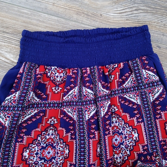 Printed Patterned Flowy Lightweight Stretchy Fashion Pants - Picture 5 of 12